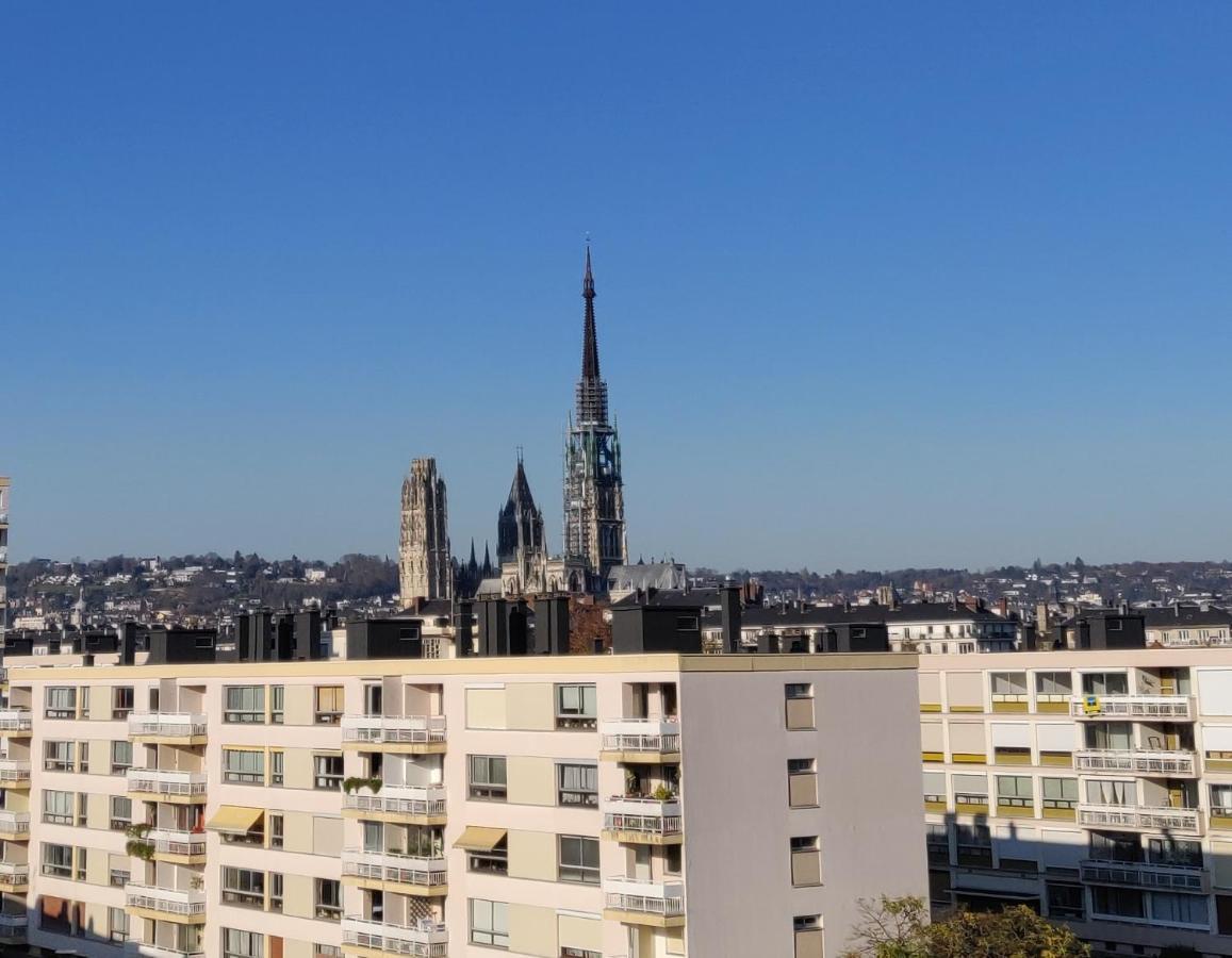 Ferienwohnung Rouen Vue Cathedrale Exterior foto